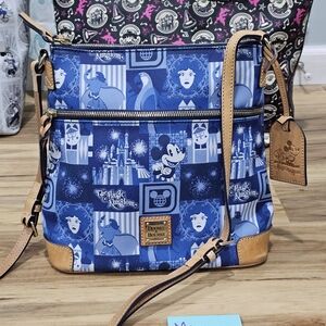 Dooney & Bourke Blue 45th Anniversary Magic Kingdom PatchCrossbody
